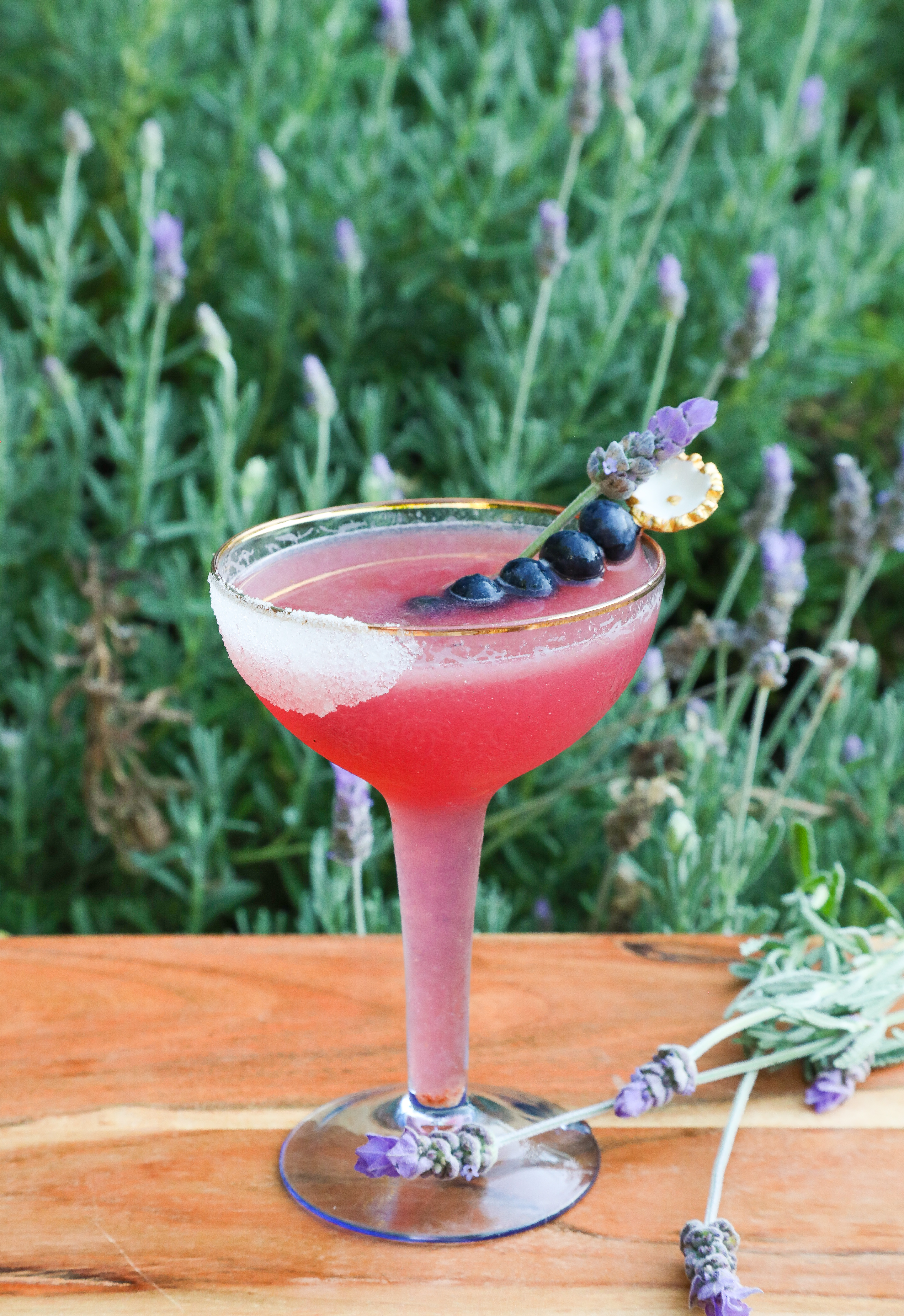 Blueberry Lavender Lemon Drop Martini